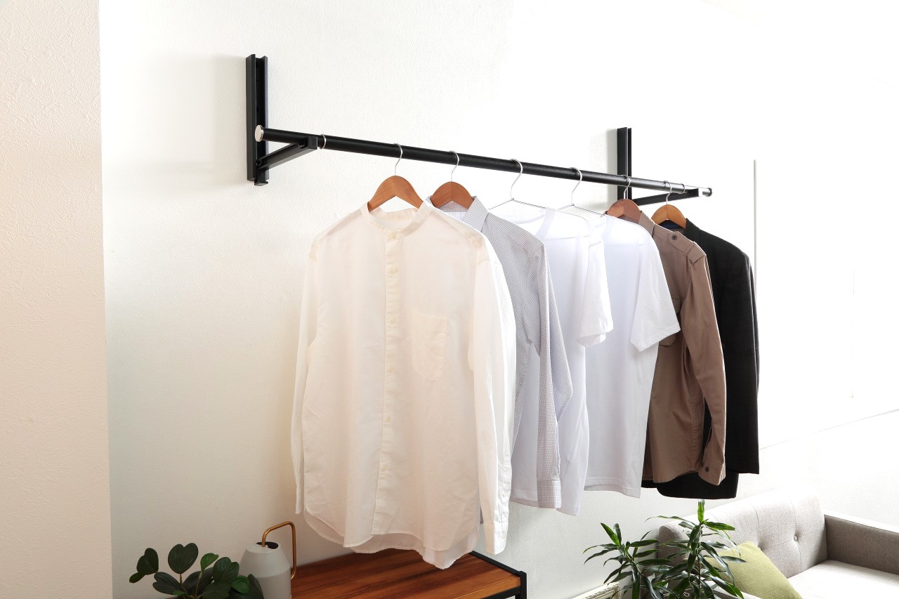 室内物干し　簡単な取付け